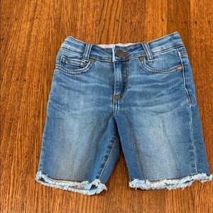 Boden Girls Long Denim Shorts – Raw Hem – Size 5 Years